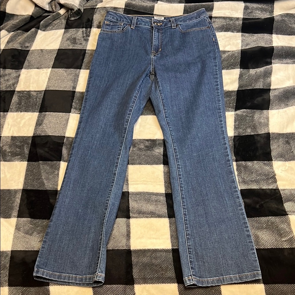L. L. Bean Classic Fit Blue Denim Jeans size 8